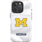 University of Michigan White Jersey iPhone 16 Pro Impact Case